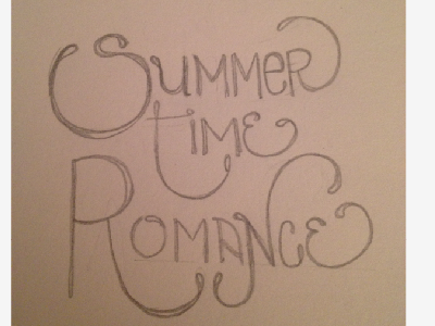 Summertime Romance best of craigslist fun hand lettering lettering sketchbook typography