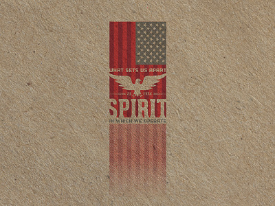 Fuckin' USA Spirit Eagle america american eagle flag fuckin a illustration letterpress patriotic spirit texture usa vintage