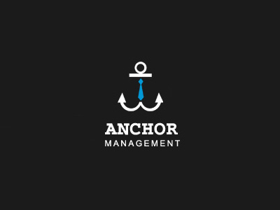 Achor Management anchor anchor management artission barnding logo management palattecorner sumesh tie