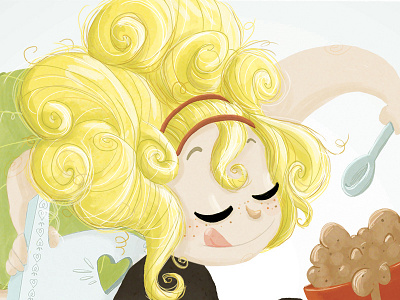 Goldilocks draw drawing goldilocks illustration ilustración photoshop