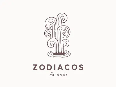 Zodiacos Acuario fountain water