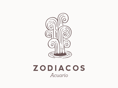 Zodiacos Acuario fountain water