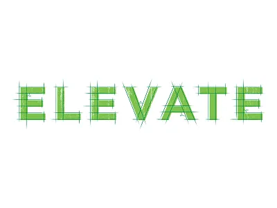Elevation blueprint logo type