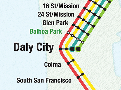 Open Source BART map bart bart system map bay area map san francisco sf sfbart transit transportation typography