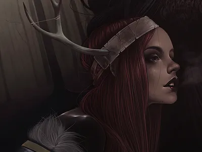 sister crop 2 cover art digital fashion horror illustration painting