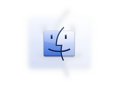 Finder apple blue dock finder icon os x sketch