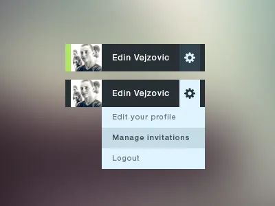 User settings blue button clean light modern settings simple simplistic user user button clean light