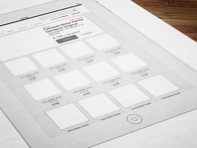 Fashion eCommerce Concept - iPad wireframes design ecommerce interface ipad product search ui ux web