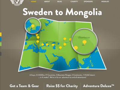 Team Venture Rally Site charity distorted kids dksp malmö map mongol rally mongolia rally site sweden vector web website