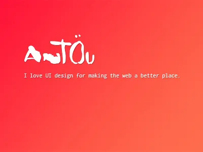 New Portfolio lettering monospace pink portfolio