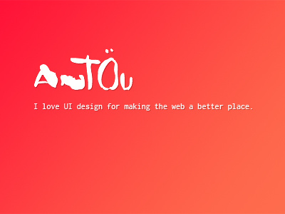 New Portfolio lettering monospace pink portfolio