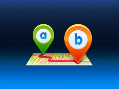 Map Pin icon map path pin road