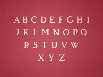 Typeface Progress caps font lettering type