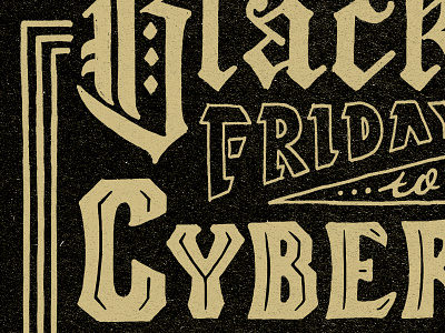 Black Friday WIP custom hand lettered lettering marker type typography