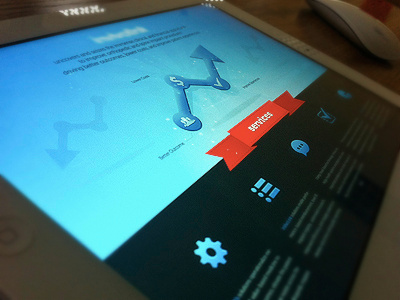Presentation Screen arrow black blue design dtail dtailstudio gray hristov icon infographic interface ipad label presentation red stanislav teaser texture user web