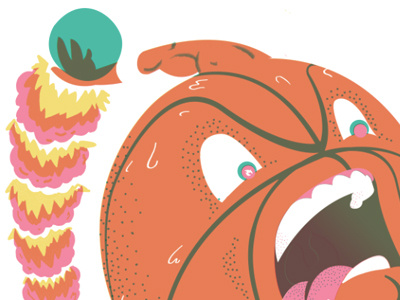 Ballin' basketball boomshakalaka character dunk fire illustration jam sports