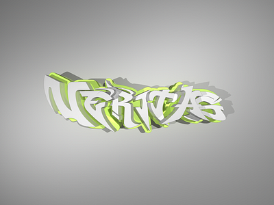 Veritas 3d graffiti green veritas