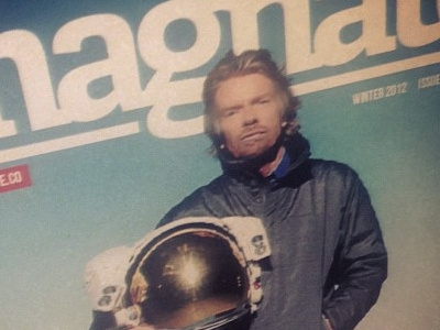 Richard Brason cover Magnate cover issue magazine magnate print richard branson virgin