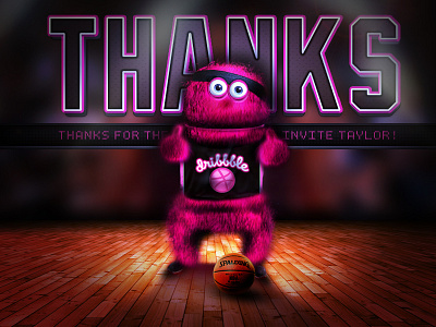 Mascot Dribble basketball dribble invites mascots monster photoshop sports thanks