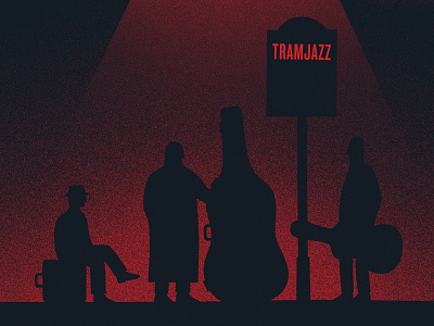 Tramjazz Poster graphic design illustration jazz music tramjazz