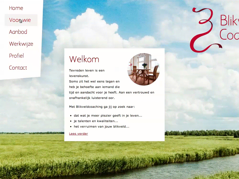 Blikveldcoaching interaction animated css3 gif html5 interaction photographs webdesign
