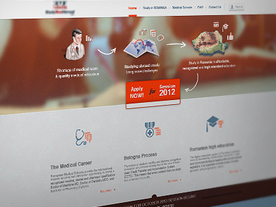 Apply - Landing Page action arrow banner design front page graphic icons interface internet landing landing page map medic modern page simple web
