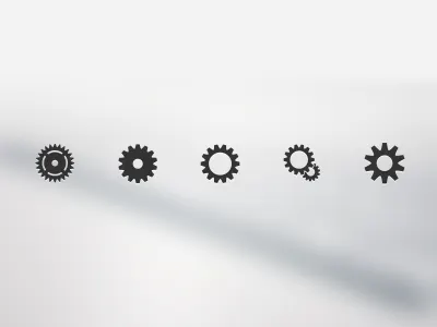 Fudgycons cogs icons iconset wip