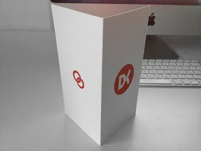 Wedding announcement logo red simple white