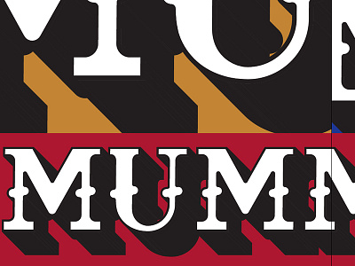 Mummer font lettering mummer mummers philly type typography