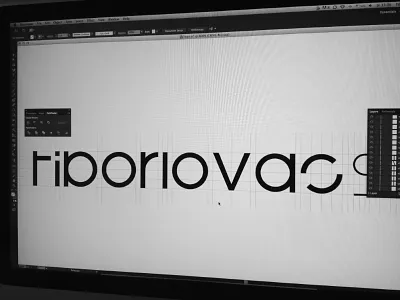 New logo concept black and white logo simple