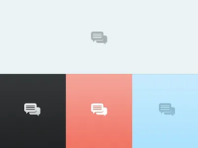 Icons bubble chat color icon icons test text