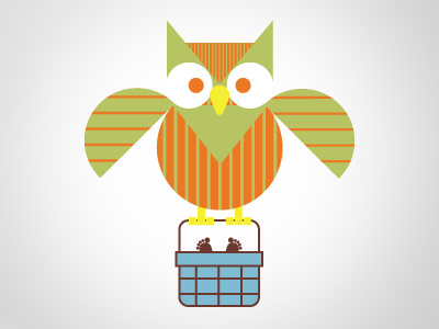 Hoot baby birth charlie harper owl vector