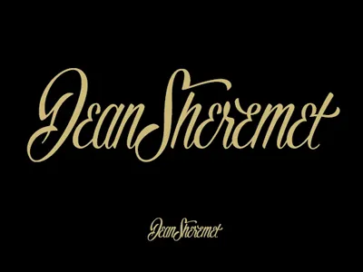 Dean script 1 logo script typography