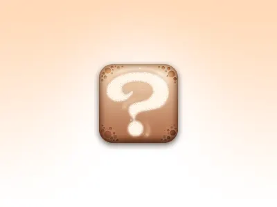 Final Icon app brown coffee icon iphone latte swirl tea
