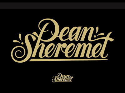 Dean Script 2 logo script typography