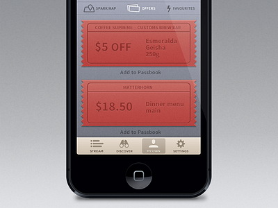 En Masse – adapted development coupon development en masse experience massey noise offer passbook ui