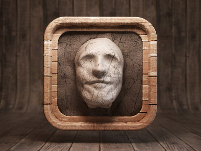 Slightly Mad 3d app design icon ios mad statue webshocker