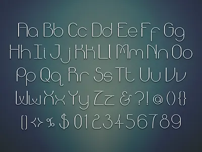 Old Unused Font curved font simple template