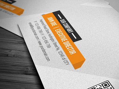Orange Clean Corporate Business Card black bleed bleeds business business card card cardvisite clean color company cool corporate creative development green idea light line name orange personal professional red unique white yellow