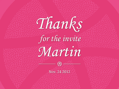 Thanks Martin basketball debut dribbble invite martin hudobivnik thanks