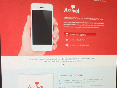 Arrival1 arrival jonathan01 landing page themeforest