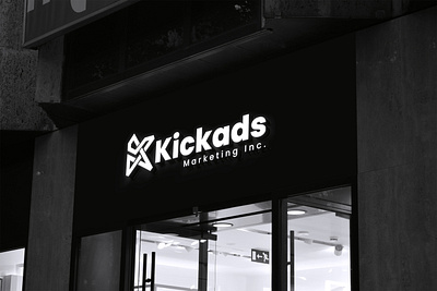 Kickads Marketing Inc. Logo Design ad branding design graphic design ig illustration logo