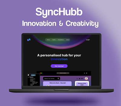 SyncHubb Case Study case study colloboration color creativity design designing figma innovation landing page social media synchubb tool ui ux visual website design