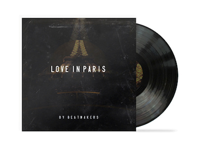 Love In Paris Cover album cd cover design graphic love paris textures typography