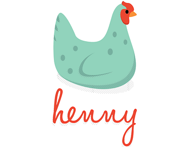 henny animal chicken farm hen logo peck