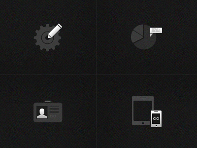 Charcoal black dark icons ui