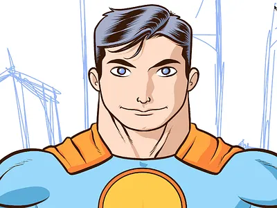 Super Hero Mascot 2 cartoons digital illustration super heroes