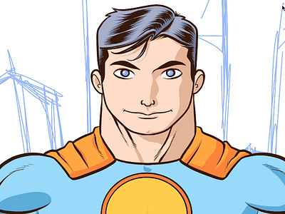 Super Hero Mascot 2 cartoons digital illustration super heroes