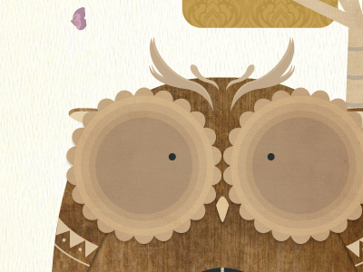 Owl animal brown children eyes illustration owl