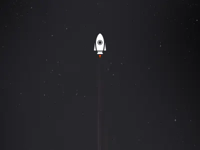 Launch icon launch rocket ship space